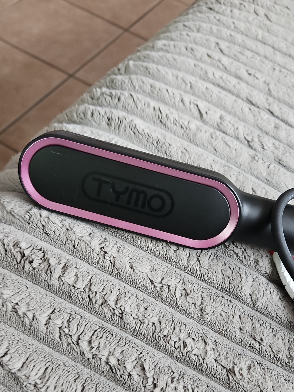 Tymo Ring Pink Accent Hair Straightener Brush